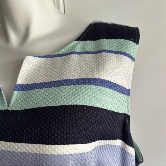 Blue Striped Dress, Talbots, Size 24 - Picture 6 of 8